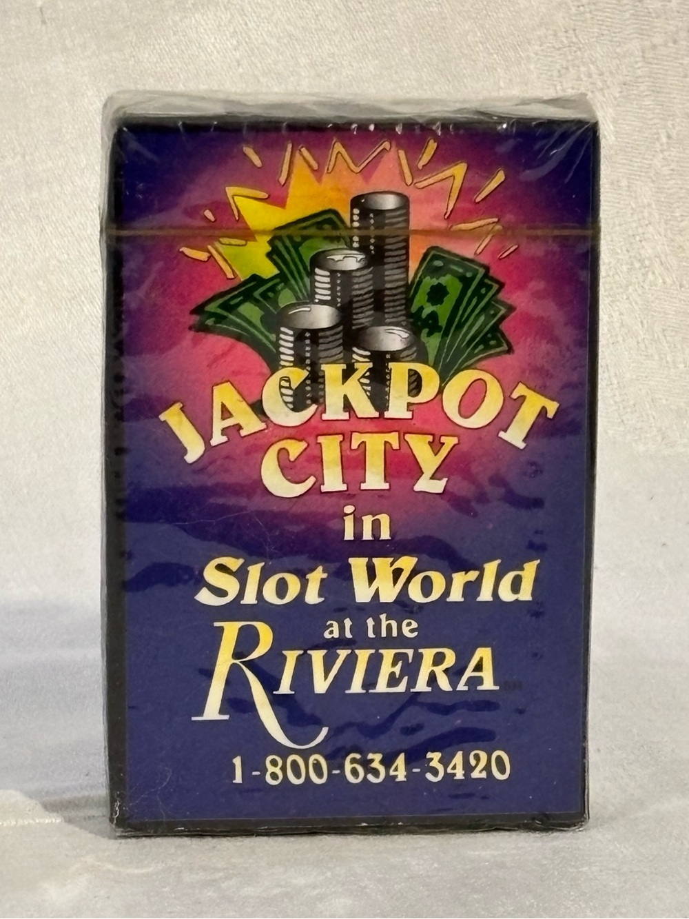 Vintage Riviera Las Vegas Casino Playing Cards Sealed Jackpot City Slot World